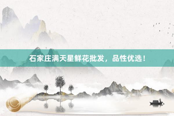 石家庄满天星鲜花批发，品性优选！